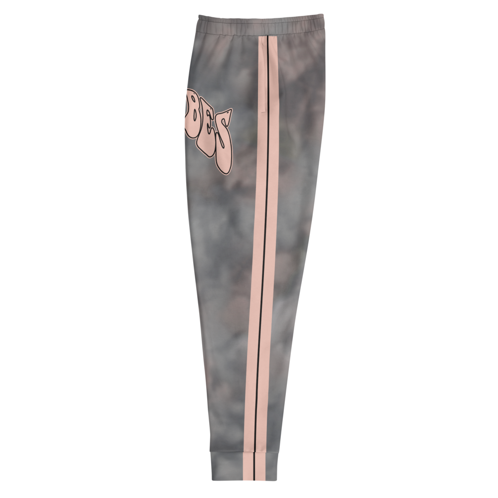 CRXWN | Royal Urban Resort | Trippy Drippy Bleach Acid Wash with Malibu Stripe Unisex Jogger Ash Stone Bleach Grunge Acid Dye