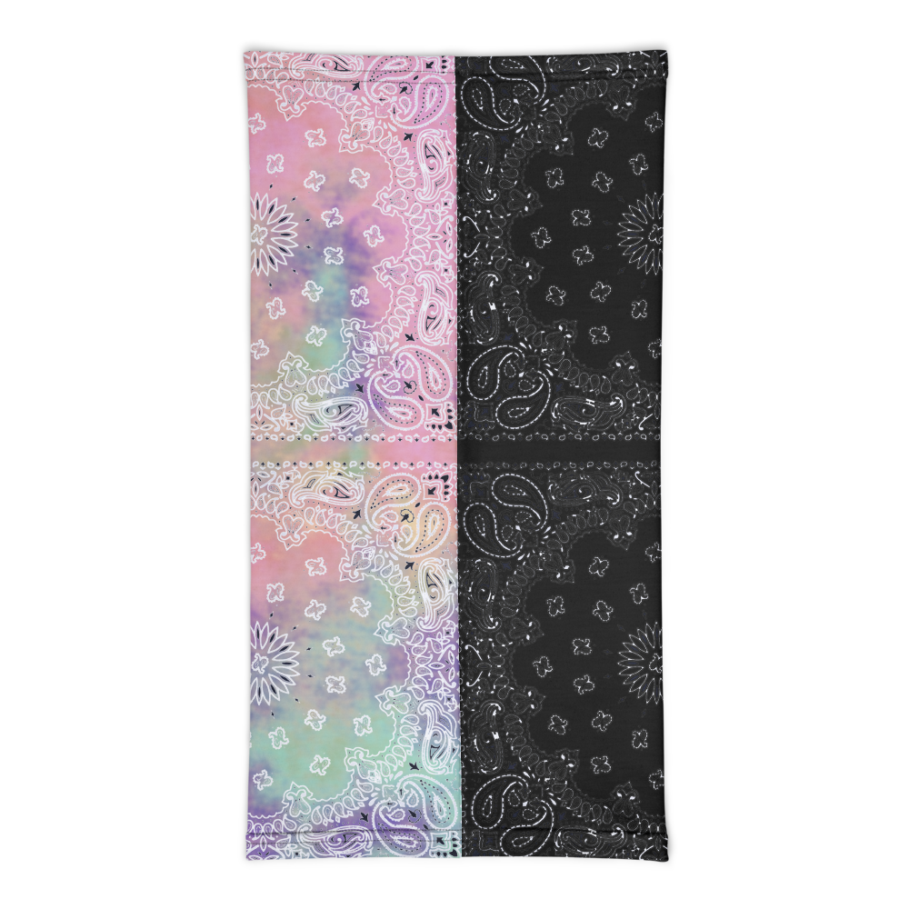 ROYAL ICONIC | Bandana Flag Tie Dye Acid Wash Aether Pour Unisex Facemask Gaiter HueMan Gang Cray On Color Cloud Cotton Candy 2 OPTIONS