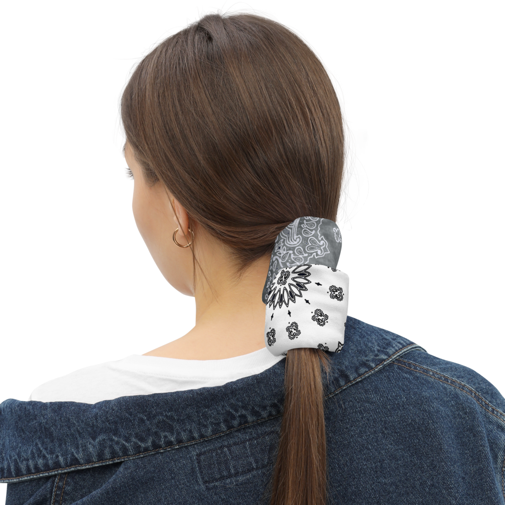 ROYAL ICONIC | Bandana Flag Unisex 3-in-1 Facemask Gaiter HueMan Gang Acid Wash Half N' Half Denim Grey 2 OPTIONS