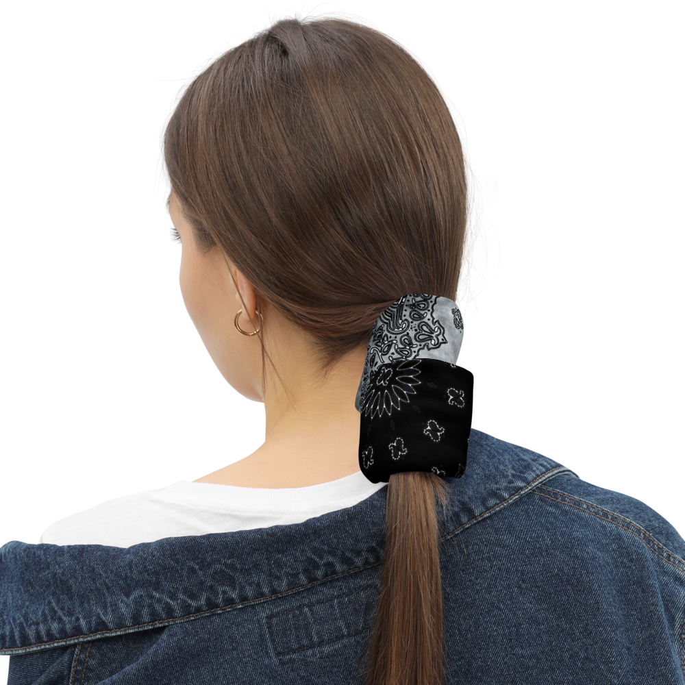 ROYAL ICONIC | Bandana Flag Unisex 3-in-1 Facemask Gaiter HueMan Gang Acid Wash Half N' Half Denim Grey 2 OPTIONS