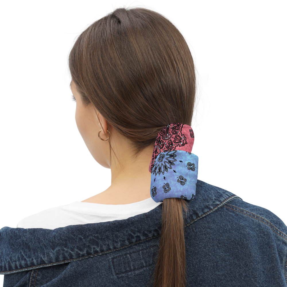 ROYAL ICONIC | Bandana Flag Tie Dye Acid Wash Aether Pour Unisex 3-in-1 Facemask Gaiter HueMan Gang Half N' Half Pink Denim 3 OPTIONS