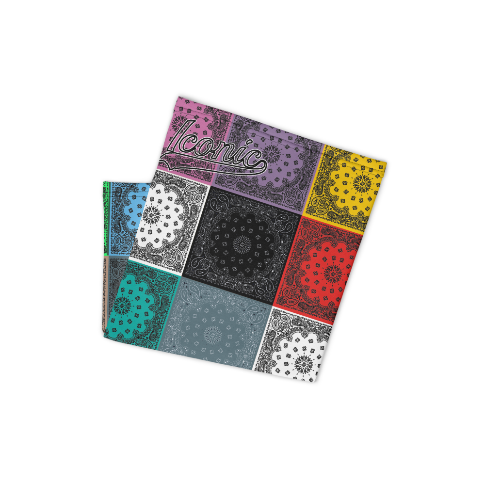 ROYAL ICONIC | Bandana Flag Tie Dye Acid Wash Aether Pour Unisex 3-in-1 Gaiter HueMan Gang Carousel Patchwork