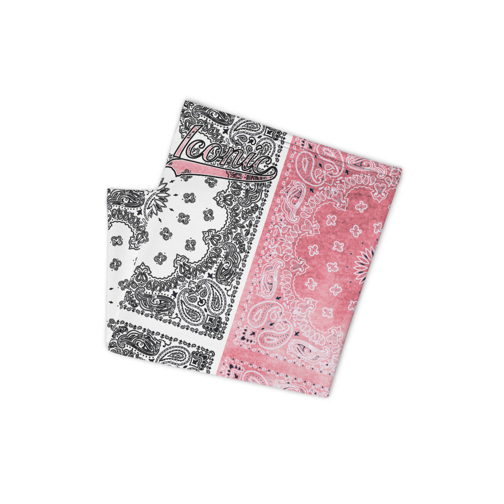 ROYAL ICONIC | Bandana Flag Tie Dye Acid Wash Aether Pour Unisex 3-in-1 Facemask Gaiter HueMan Gang Half N' Half Pink Denim 3 OPTIONS