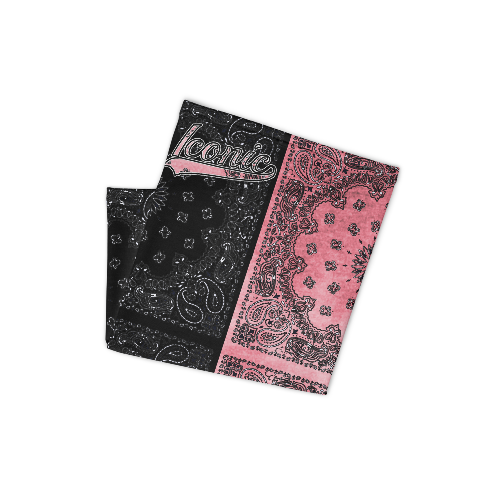 ROYAL ICONIC | Bandana Flag Tie Dye Acid Wash Aether Pour Unisex 3-in-1 Facemask Gaiter HueMan Gang Half N' Half Pink Denim 3 OPTIONS