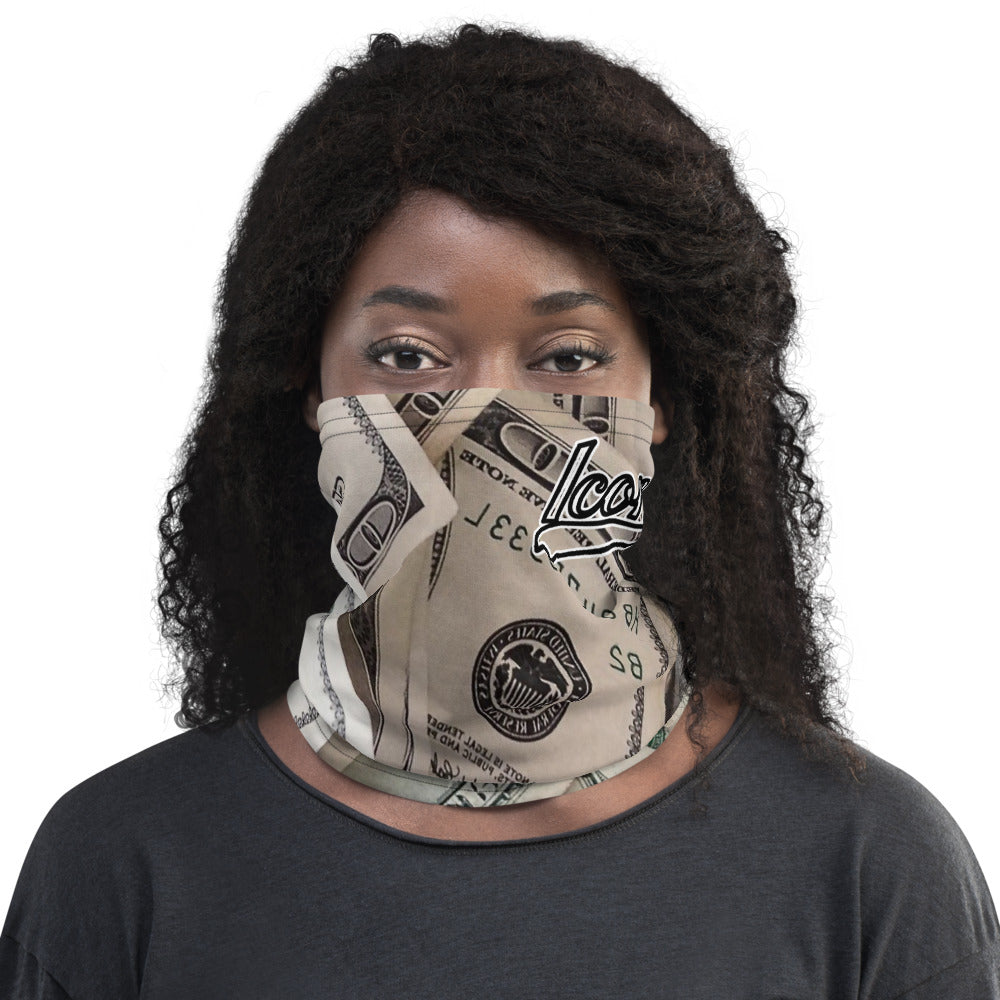 ROYAL ICONIC | Money Manifest The New Cash Iconic MM's Gaiter Face Mask All about the Benjamins Money Talks | Classic Clean Crisp Bills