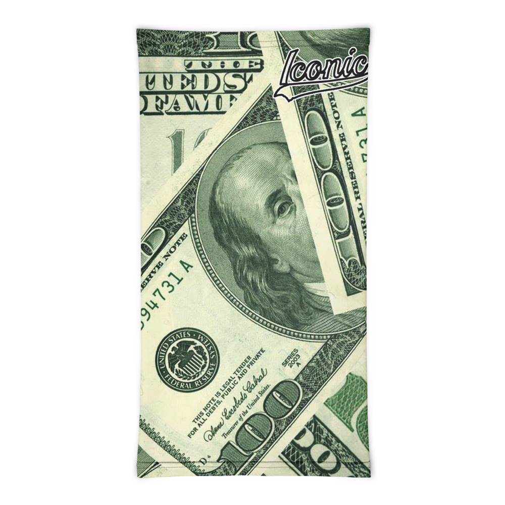 ROYAL ICONIC | Money Manifest The New Cash Iconic MM's Gaiter Face Mask All about the Benjamins Money Talks | Greenbacks