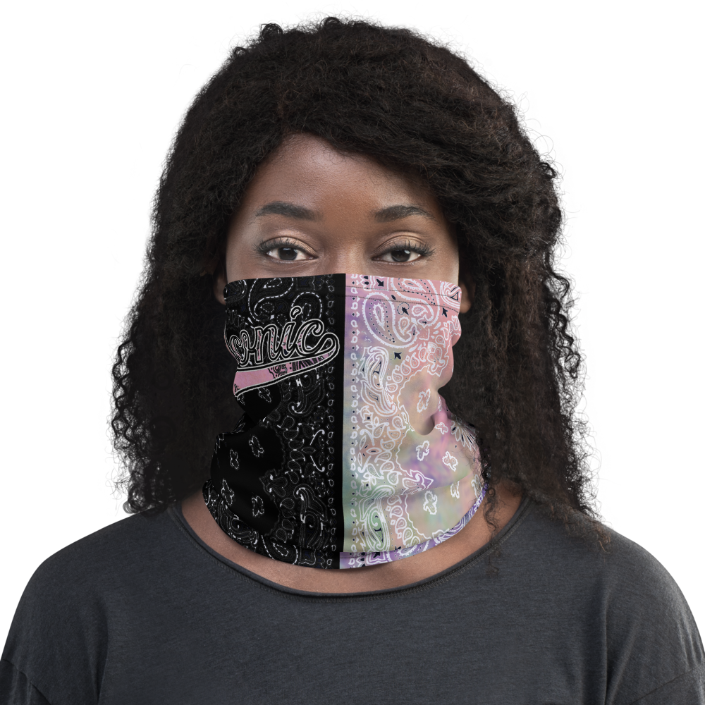 ROYAL ICONIC | Bandana Flag Tie Dye Acid Wash Aether Pour Unisex Facemask Gaiter HueMan Gang Cray On Color Cloud Cotton Candy 2 OPTIONS