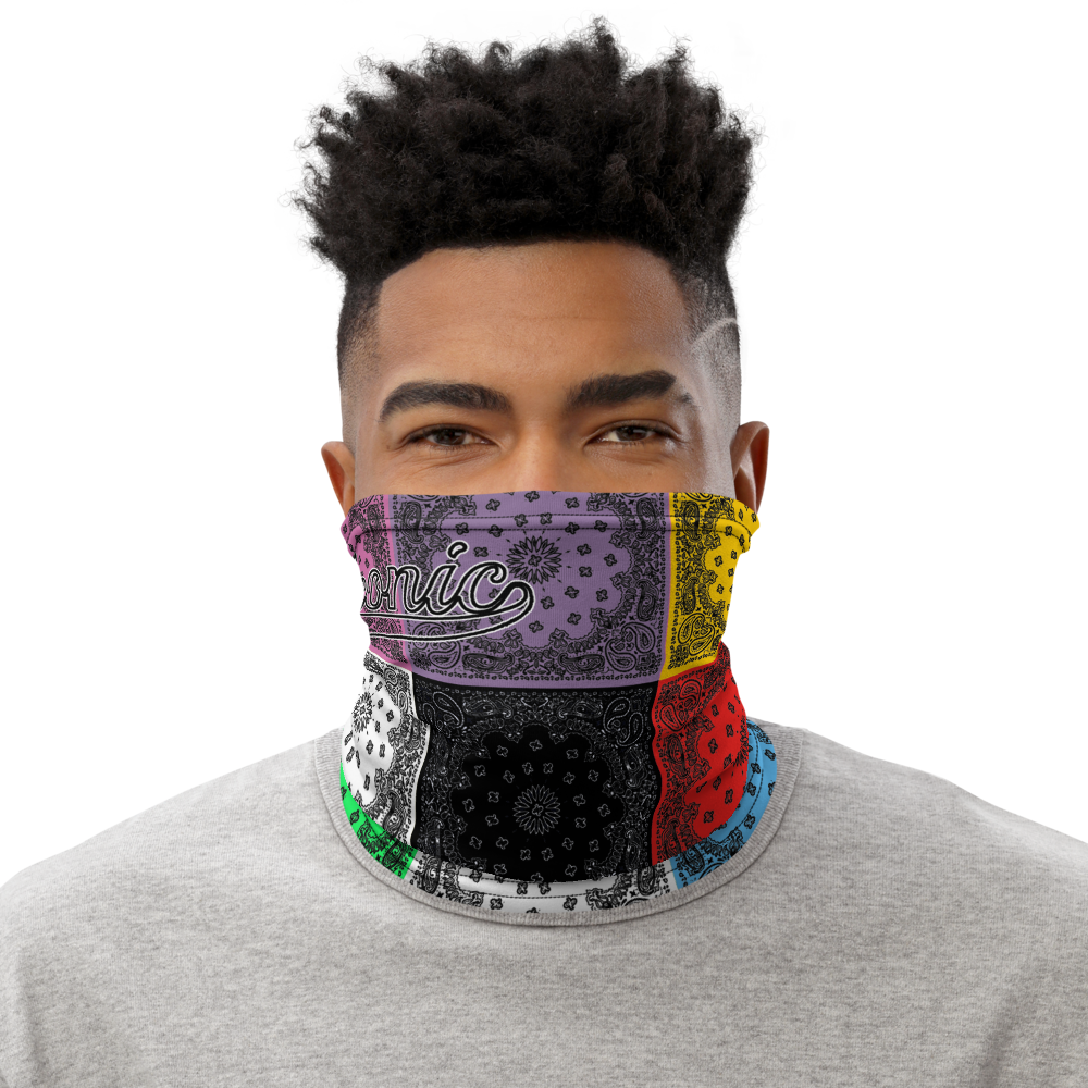 ROYAL ICONIC | Bandana Flag Tie Dye Acid Wash Aether Pour Unisex 3-in-1 Gaiter HueMan Gang Carousel Patchwork