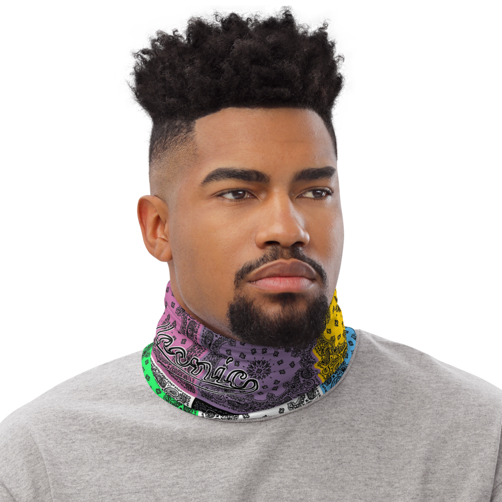 ROYAL ICONIC | Bandana Flag Tie Dye Acid Wash Aether Pour Unisex 3-in-1 Gaiter HueMan Gang Carousel Patchwork