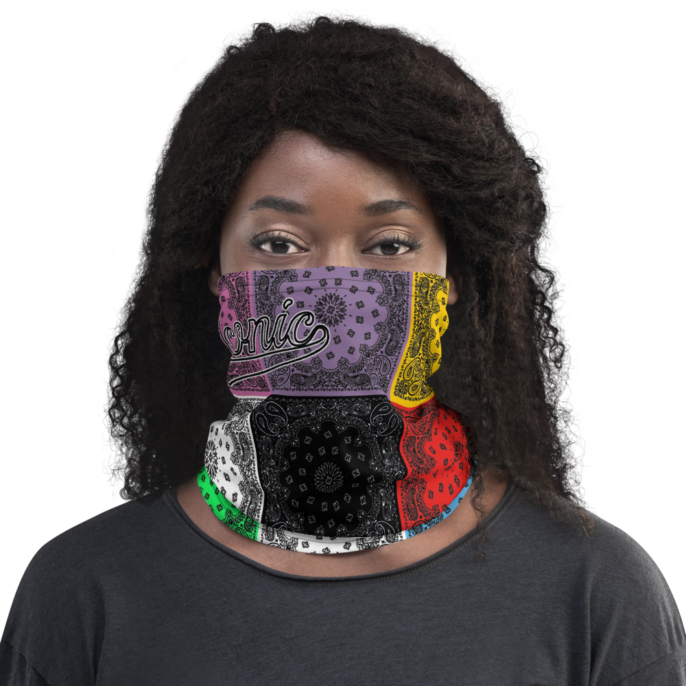 ROYAL ICONIC | Bandana Flag Tie Dye Acid Wash Aether Pour Unisex 3-in-1 Gaiter HueMan Gang Carousel Patchwork