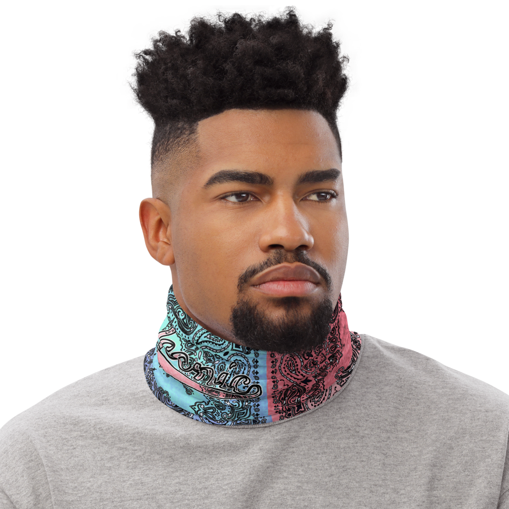 ROYAL ICONIC | Bandana Flag Tie Dye Acid Wash Aether Pour Unisex 3-in-1 Facemask Gaiter HueMan Gang Half N' Half Pink Denim 3 OPTIONS