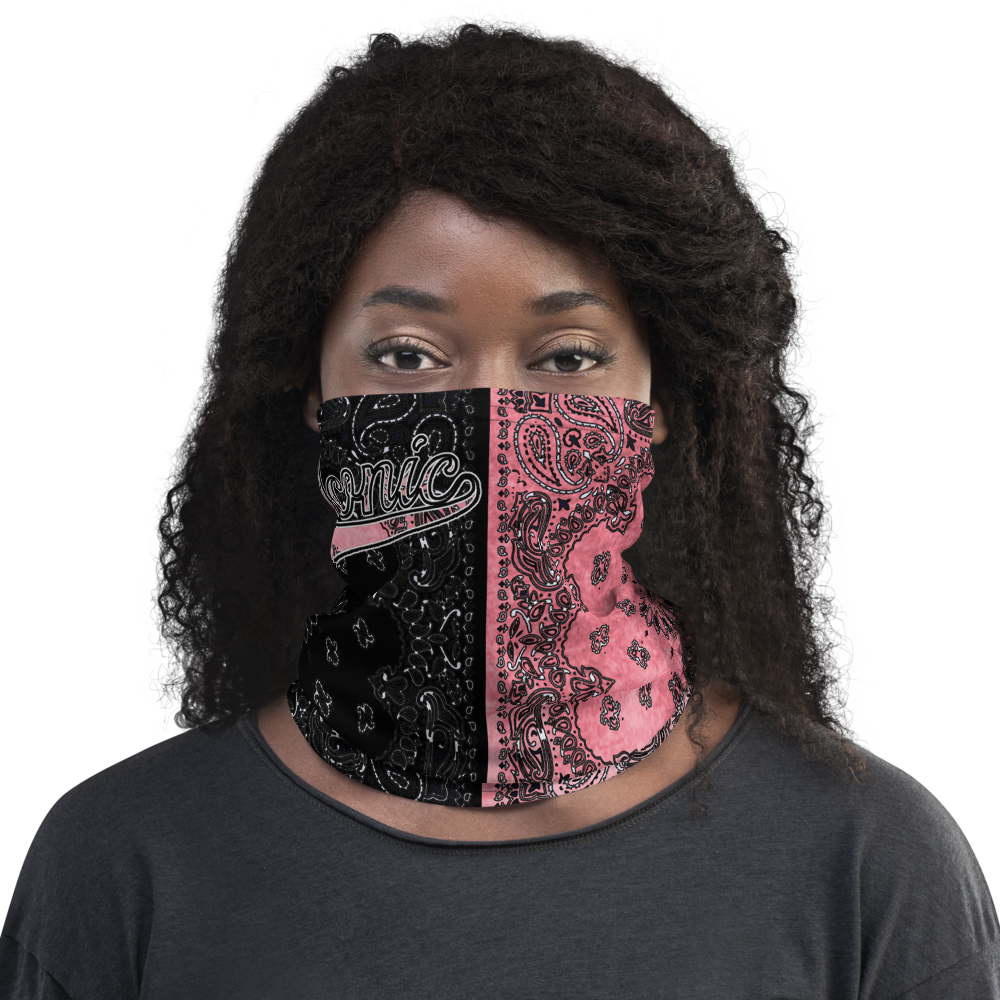 ROYAL ICONIC | Bandana Flag Tie Dye Acid Wash Aether Pour Unisex 3-in-1 Facemask Gaiter HueMan Gang Half N' Half Pink Denim 3 OPTIONS