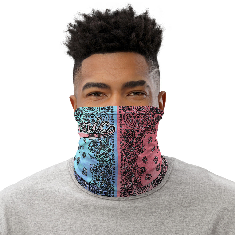 ROYAL ICONIC | Bandana Flag Tie Dye Acid Wash Aether Pour Unisex 3-in-1 Facemask Gaiter HueMan Gang Half N' Half Pink Denim 3 OPTIONS