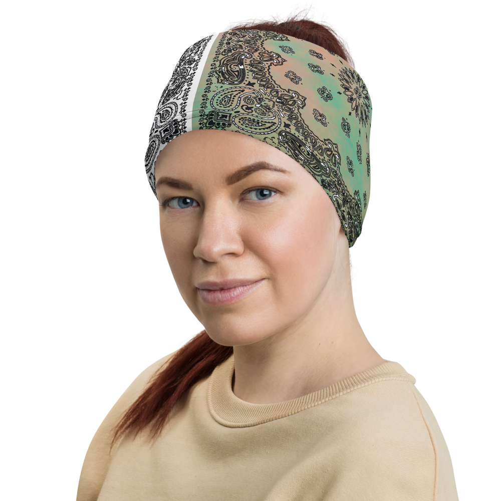 ROYAL ICONIC | Bandana Flag Tie Dye Acid Wash Aether Pour Unisex Facemask Gaiter HueMan Gang Cray On Color Cloud Cotton Candy 2 OPTIONS
