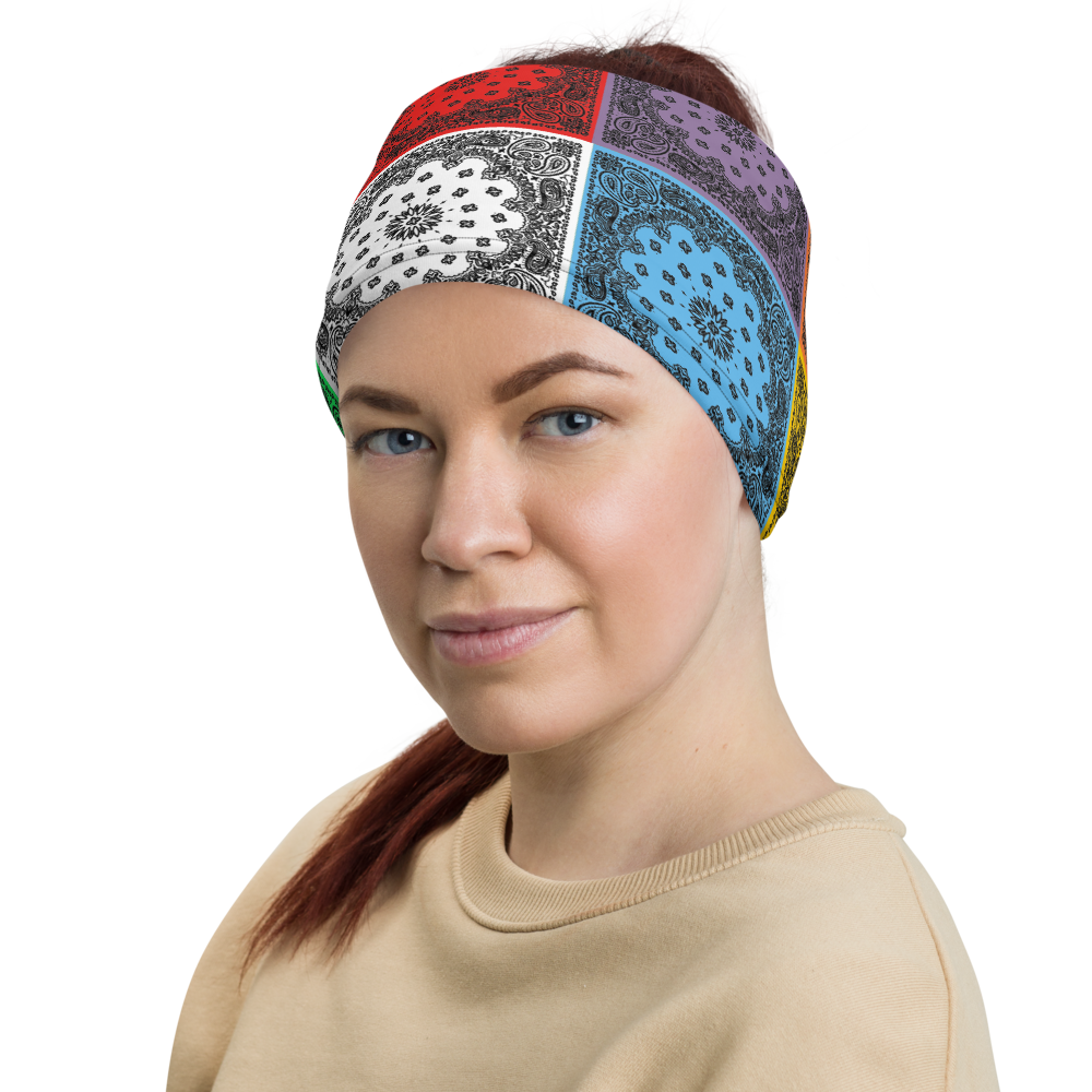 ROYAL ICONIC | Bandana Flag Tie Dye Acid Wash Aether Pour Unisex 3-in-1 Gaiter HueMan Gang Carousel Patchwork