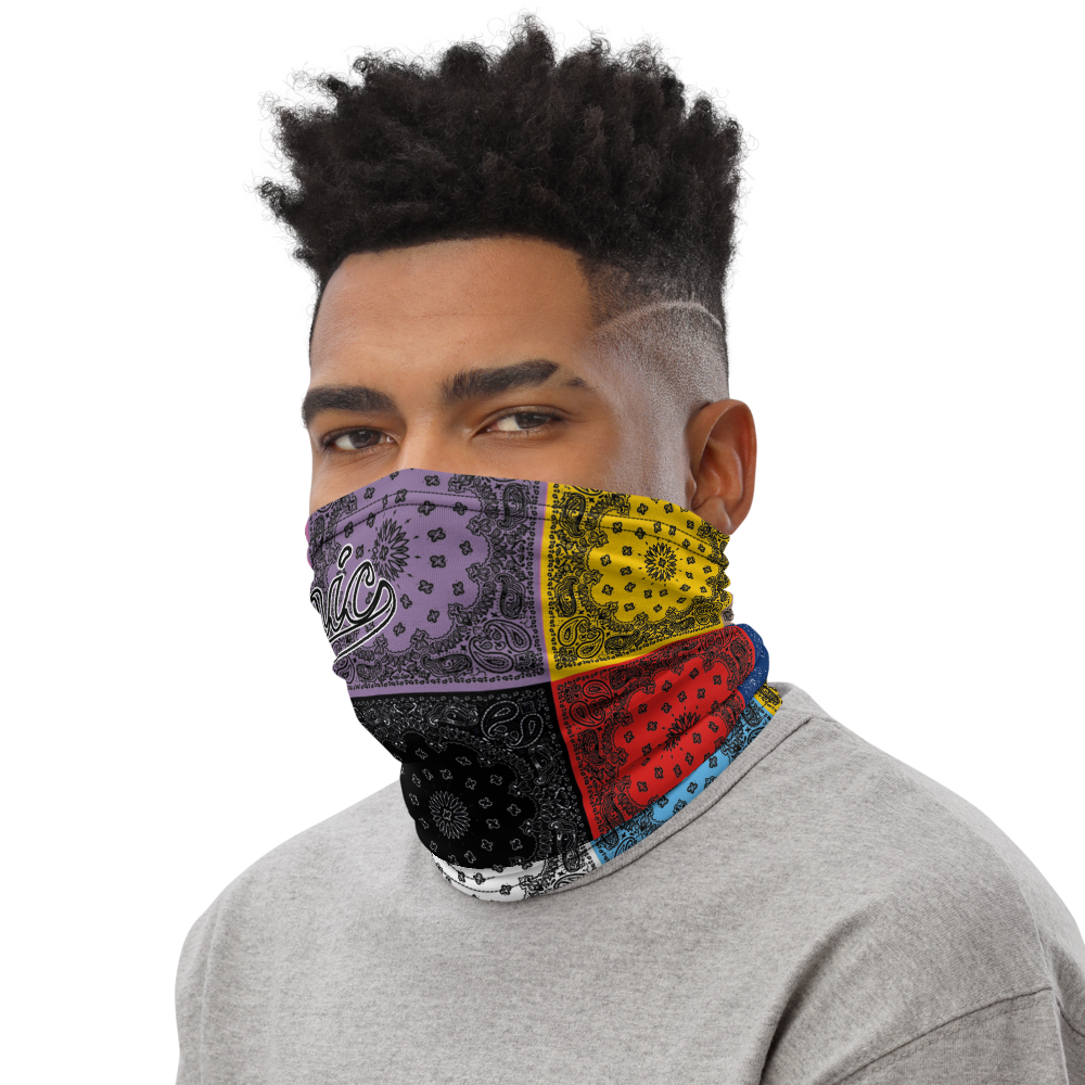 ROYAL ICONIC | Bandana Flag Tie Dye Acid Wash Aether Pour Unisex 3-in-1 Gaiter HueMan Gang Carousel Patchwork