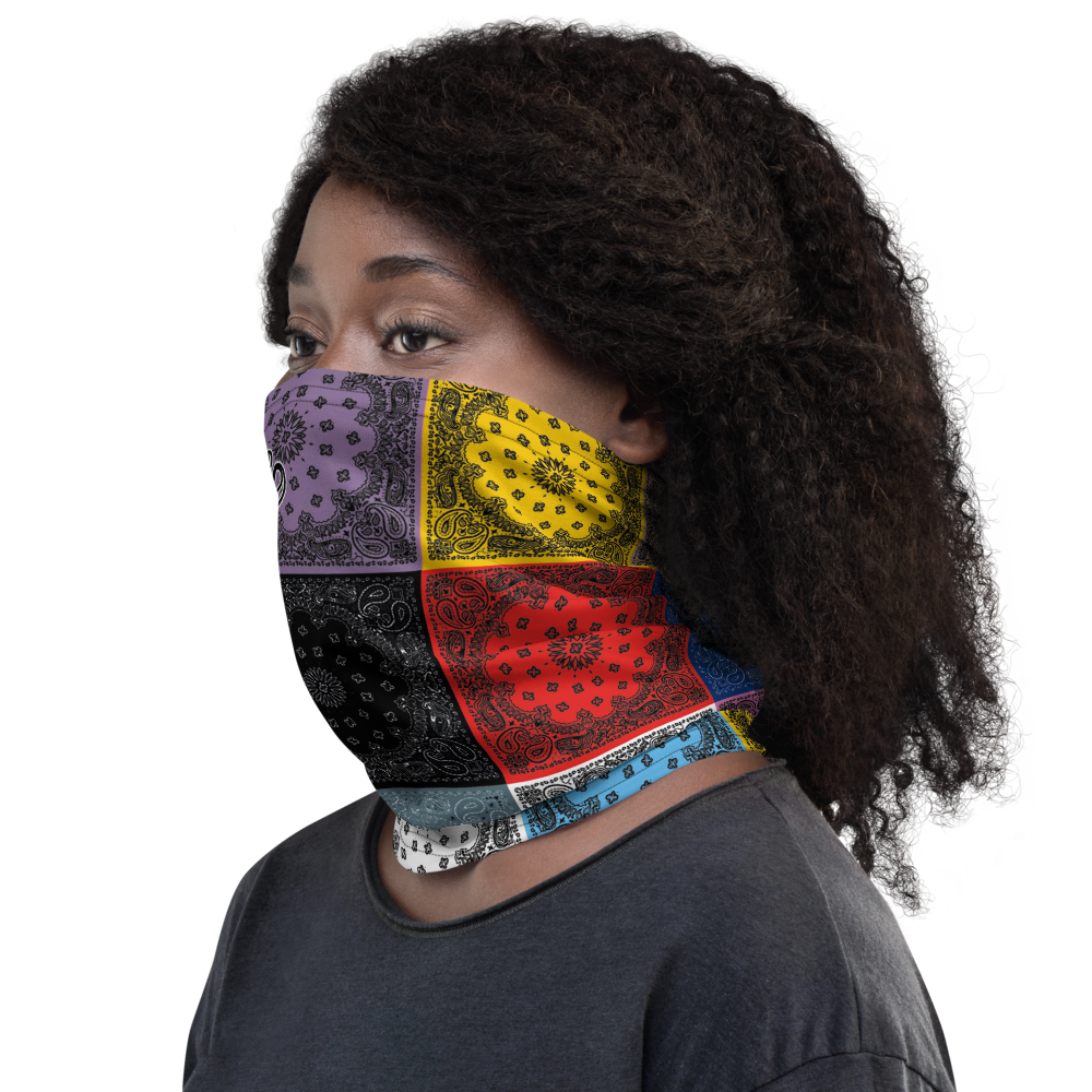 ROYAL ICONIC | Bandana Flag Tie Dye Acid Wash Aether Pour Unisex 3-in-1 Gaiter HueMan Gang Carousel Patchwork