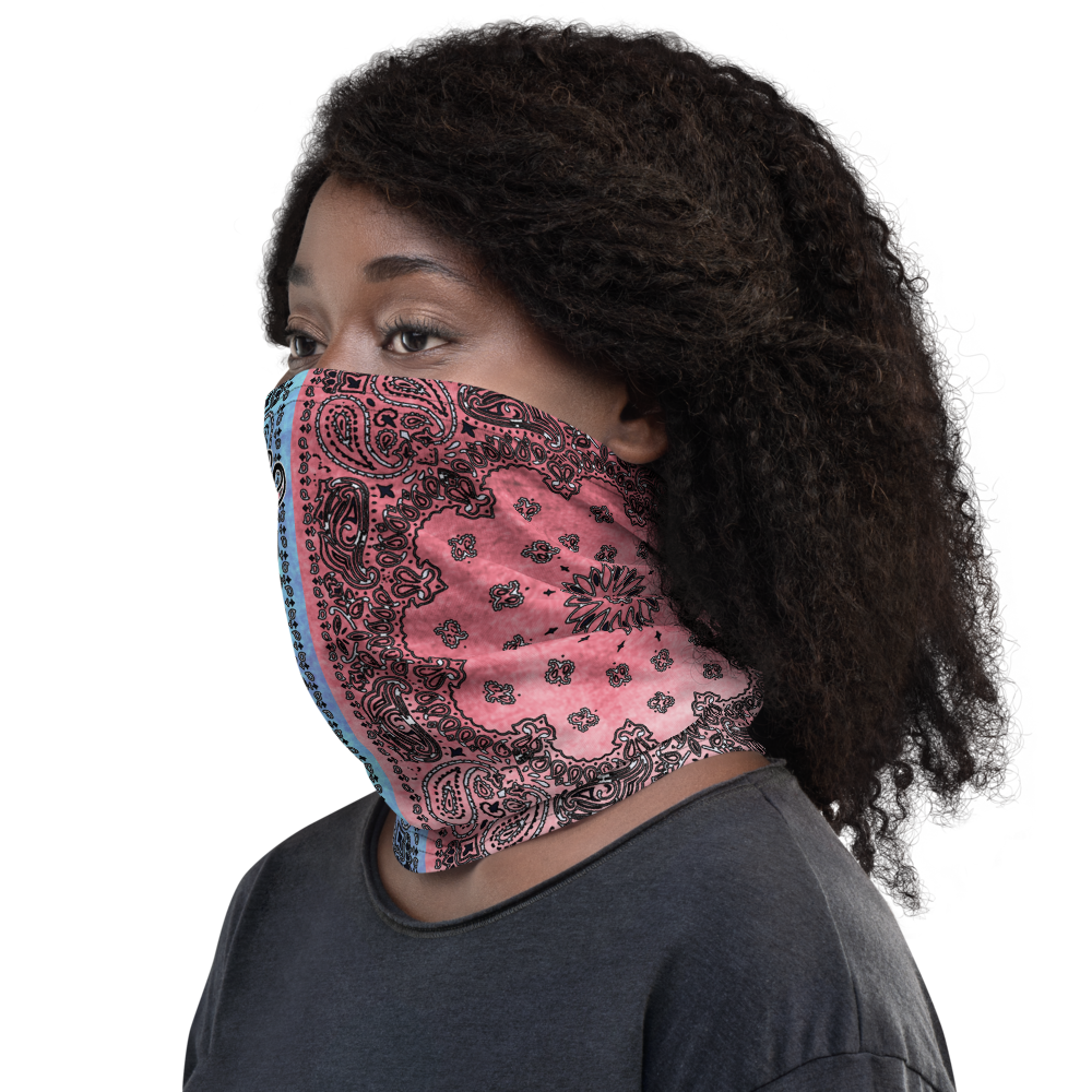 ROYAL ICONIC | Bandana Flag Tie Dye Acid Wash Aether Pour Unisex 3-in-1 Facemask Gaiter HueMan Gang Half N' Half Pink Denim 3 OPTIONS