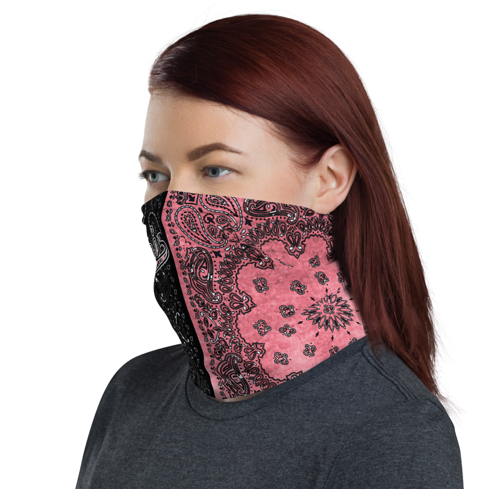 ROYAL ICONIC | Bandana Flag Tie Dye Acid Wash Aether Pour Unisex 3-in-1 Facemask Gaiter HueMan Gang Half N' Half Pink Denim 3 OPTIONS