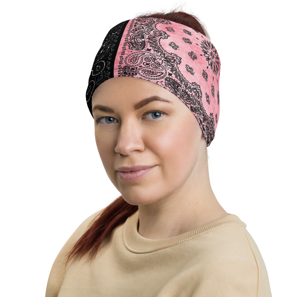 ROYAL ICONIC | Bandana Flag Tie Dye Acid Wash Aether Pour Unisex 3-in-1 Facemask Gaiter HueMan Gang Half N' Half Pink Denim 3 OPTIONS