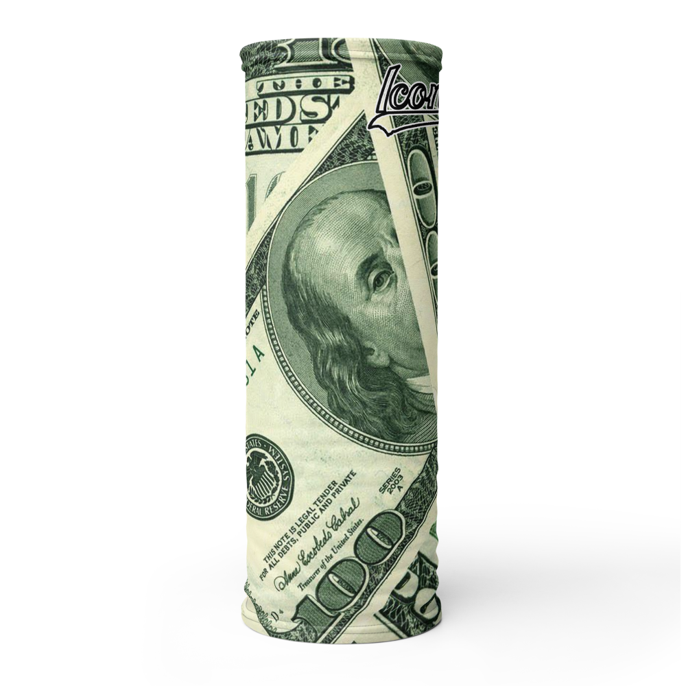 ROYAL ICONIC | Money Manifest The New Cash Iconic MM's Gaiter Face Mask All about the Benjamins Money Talks | Greenbacks