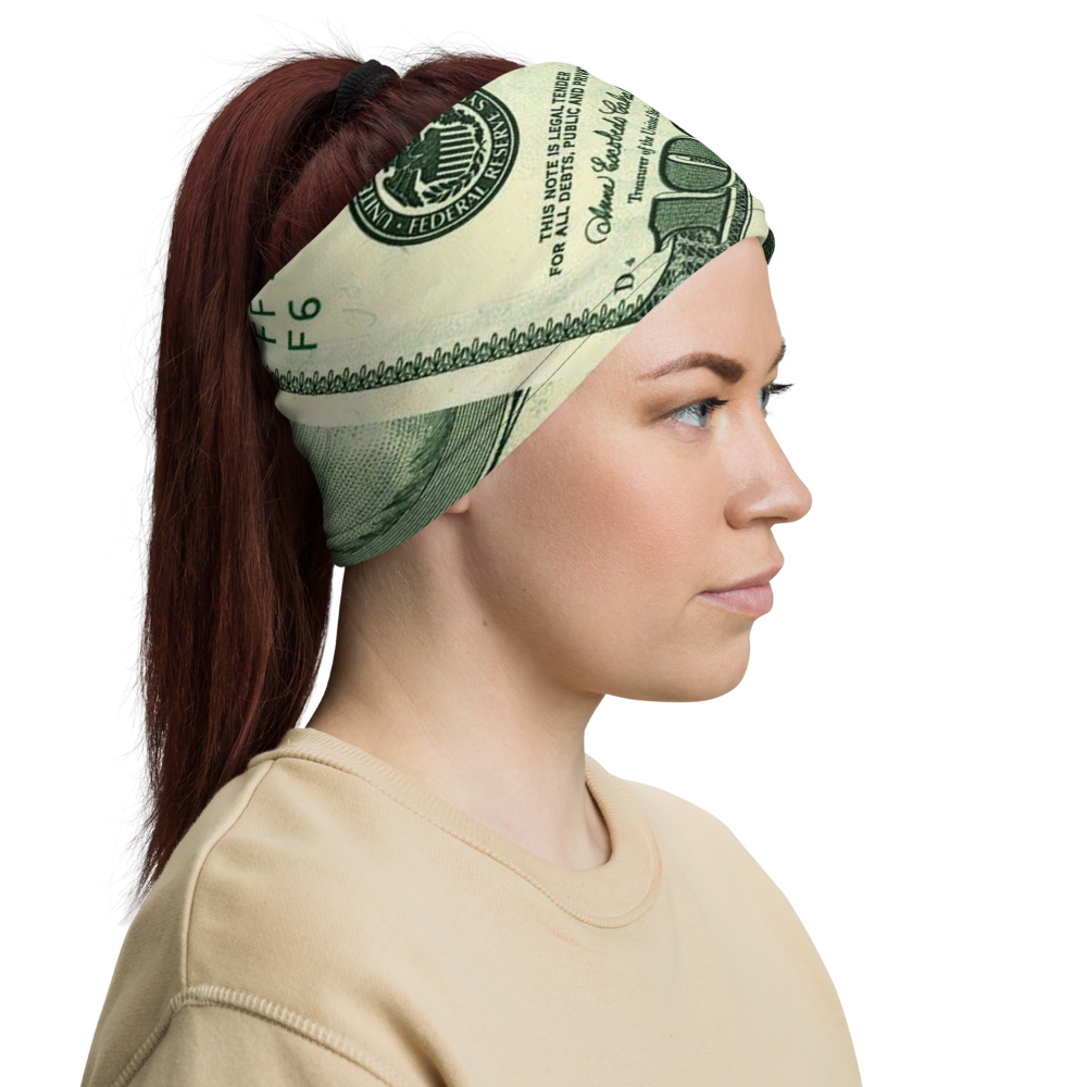 ROYAL ICONIC | Money Manifest The New Cash Iconic MM's Gaiter Face Mask All about the Benjamins Money Talks | Greenbacks
