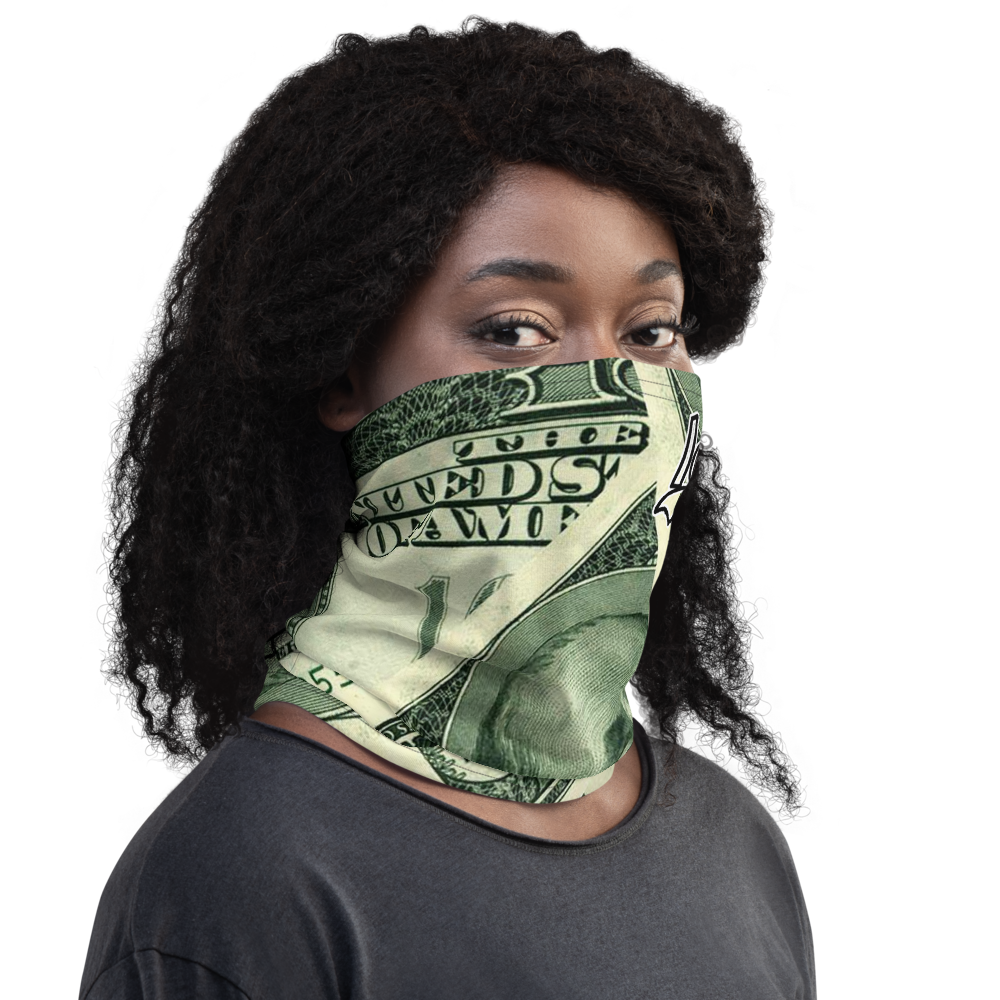 ROYAL ICONIC | Money Manifest The New Cash Iconic MM's Gaiter Face Mask All about the Benjamins Money Talks | Greenbacks