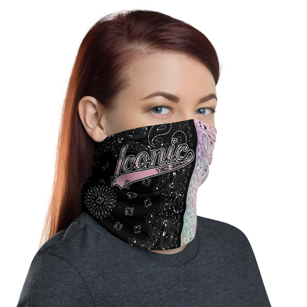 ROYAL ICONIC | Bandana Flag Tie Dye Acid Wash Aether Pour Unisex Facemask Gaiter HueMan Gang Cray On Color Cloud Cotton Candy 2 OPTIONS
