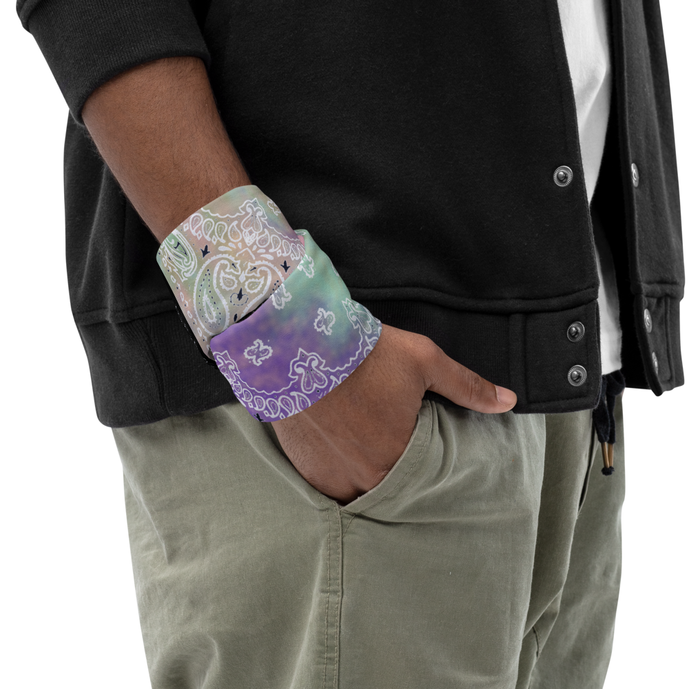 ROYAL ICONIC | Bandana Flag Tie Dye Acid Wash Aether Pour Unisex Facemask Gaiter HueMan Gang Cray On Color Cloud Cotton Candy 2 OPTIONS