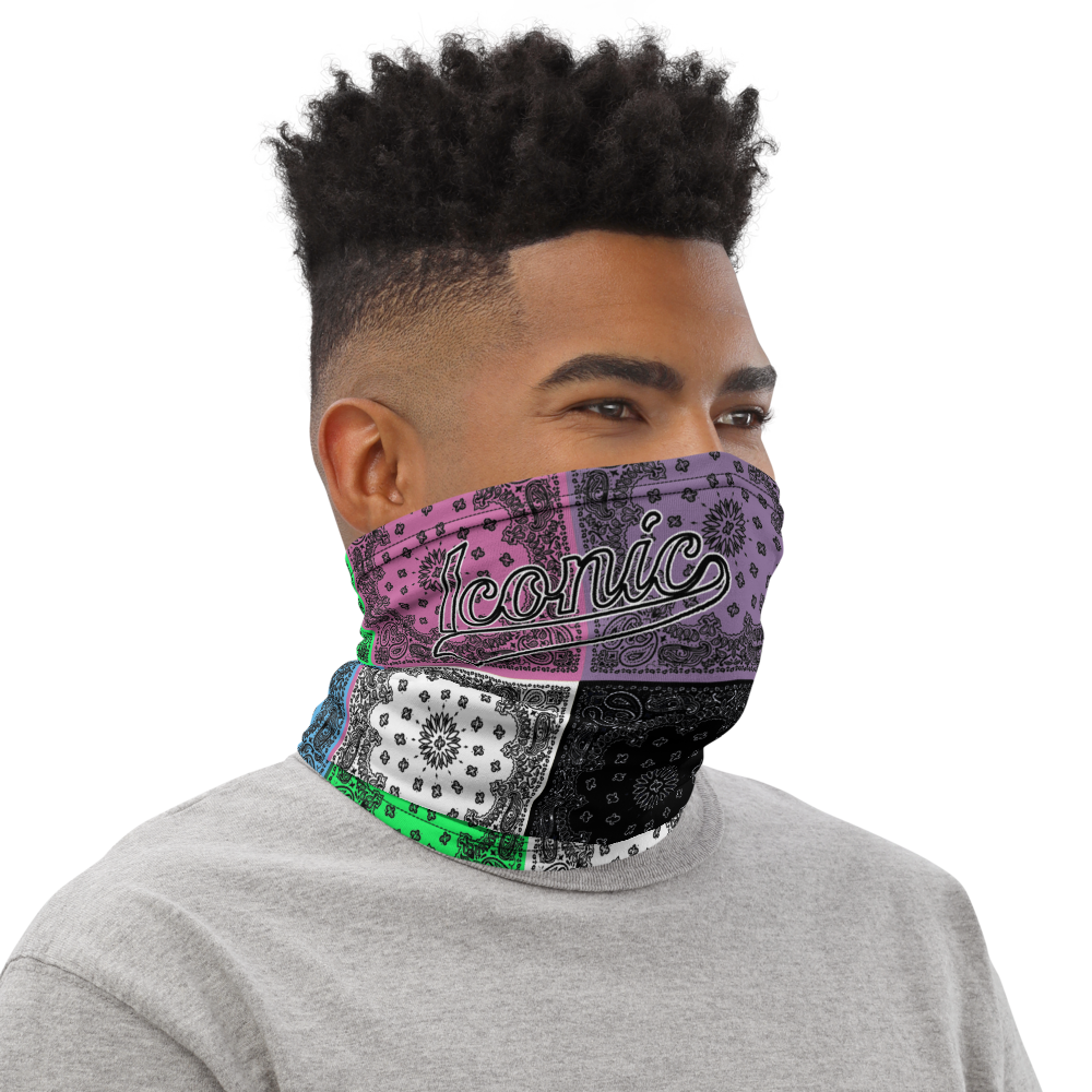 ROYAL ICONIC | Bandana Flag Tie Dye Acid Wash Aether Pour Unisex 3-in-1 Gaiter HueMan Gang Carousel Patchwork
