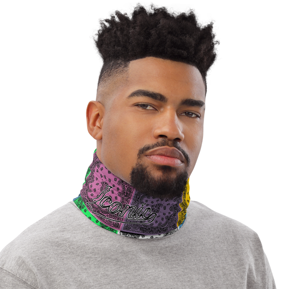 ROYAL ICONIC | Bandana Flag Tie Dye Acid Wash Aether Pour Unisex 3-in-1 Gaiter HueMan Gang Carousel Patchwork