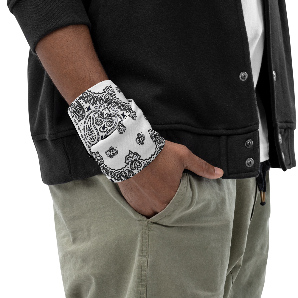 ROYAL ICONIC | Bandana Flag Unisex 3-in-1 Facemask Gaiter HueMan Gang Bold Bad Azz Half N' Half Black N' White