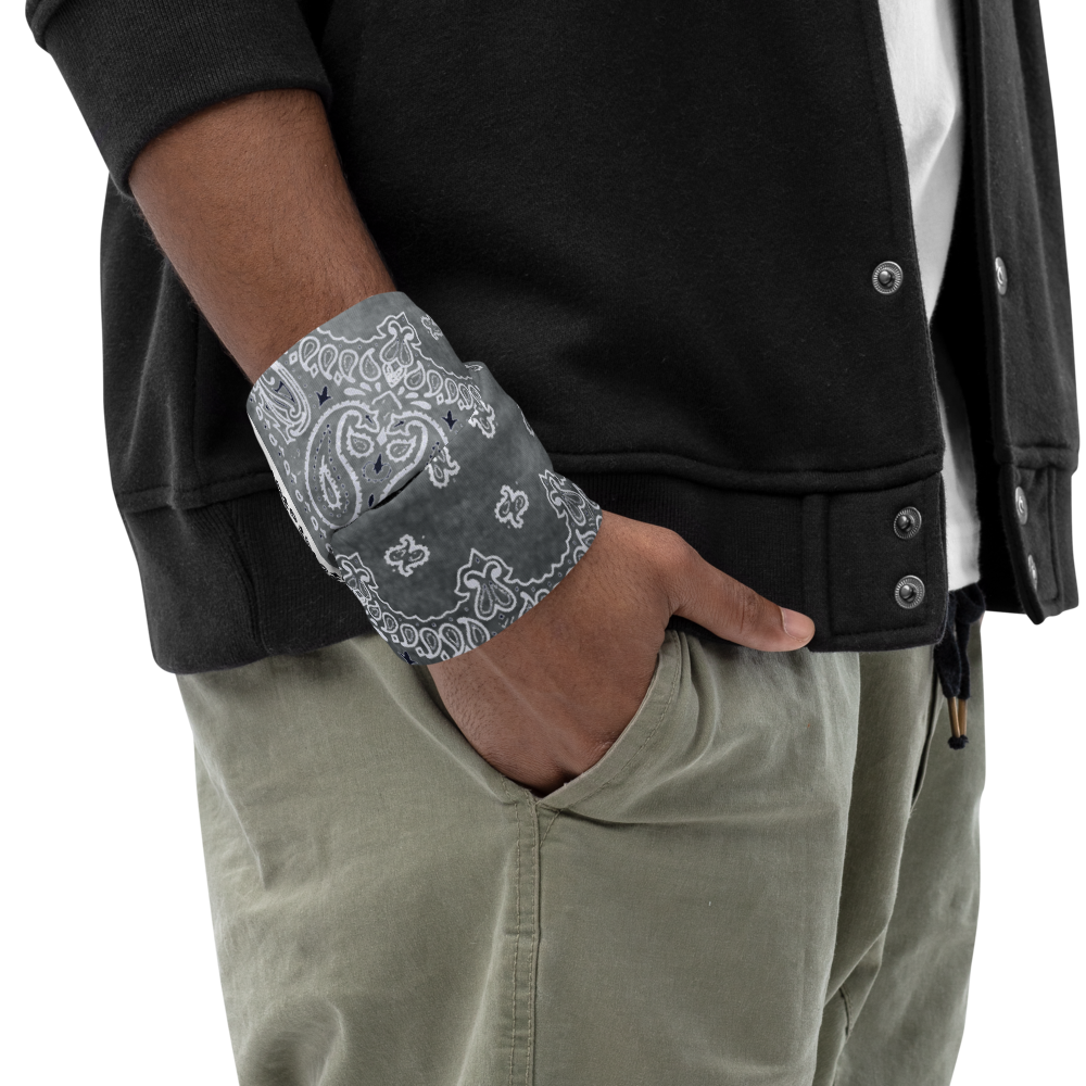 ROYAL ICONIC | Bandana Flag Unisex 3-in-1 Facemask Gaiter HueMan Gang Acid Wash Half N' Half Denim Grey 2 OPTIONS