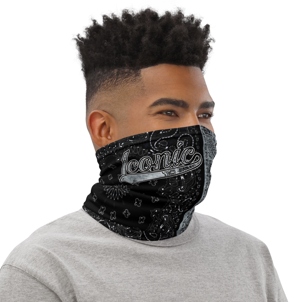 ROYAL ICONIC | Bandana Flag Unisex 3-in-1 Facemask Gaiter HueMan Gang Acid Wash Half N' Half Denim Grey 2 OPTIONS