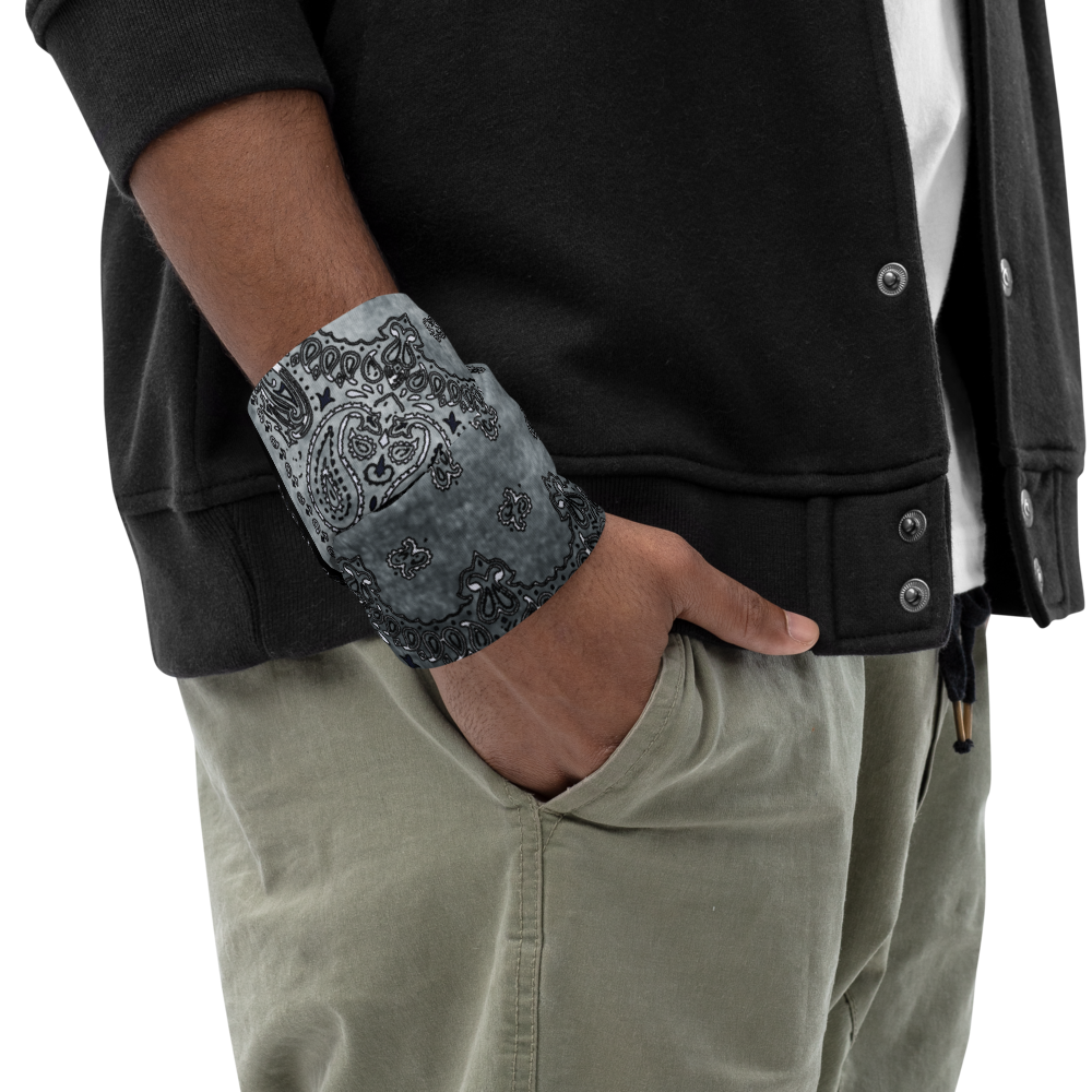 ROYAL ICONIC | Bandana Flag Unisex 3-in-1 Facemask Gaiter HueMan Gang Acid Wash Half N' Half Denim Grey 2 OPTIONS