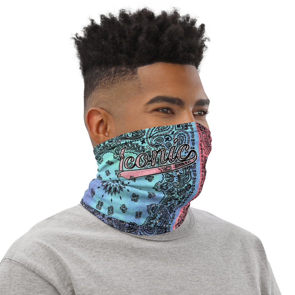 ROYAL ICONIC | Bandana Flag Tie Dye Acid Wash Aether Pour Unisex 3-in-1 Facemask Gaiter HueMan Gang Half N' Half Pink Denim 3 OPTIONS