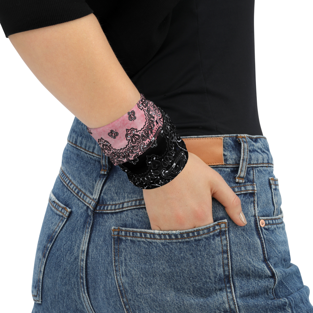 ROYAL ICONIC | Bandana Flag Tie Dye Acid Wash Aether Pour Unisex 3-in-1 Facemask Gaiter HueMan Gang Half N' Half Pink Denim 3 OPTIONS