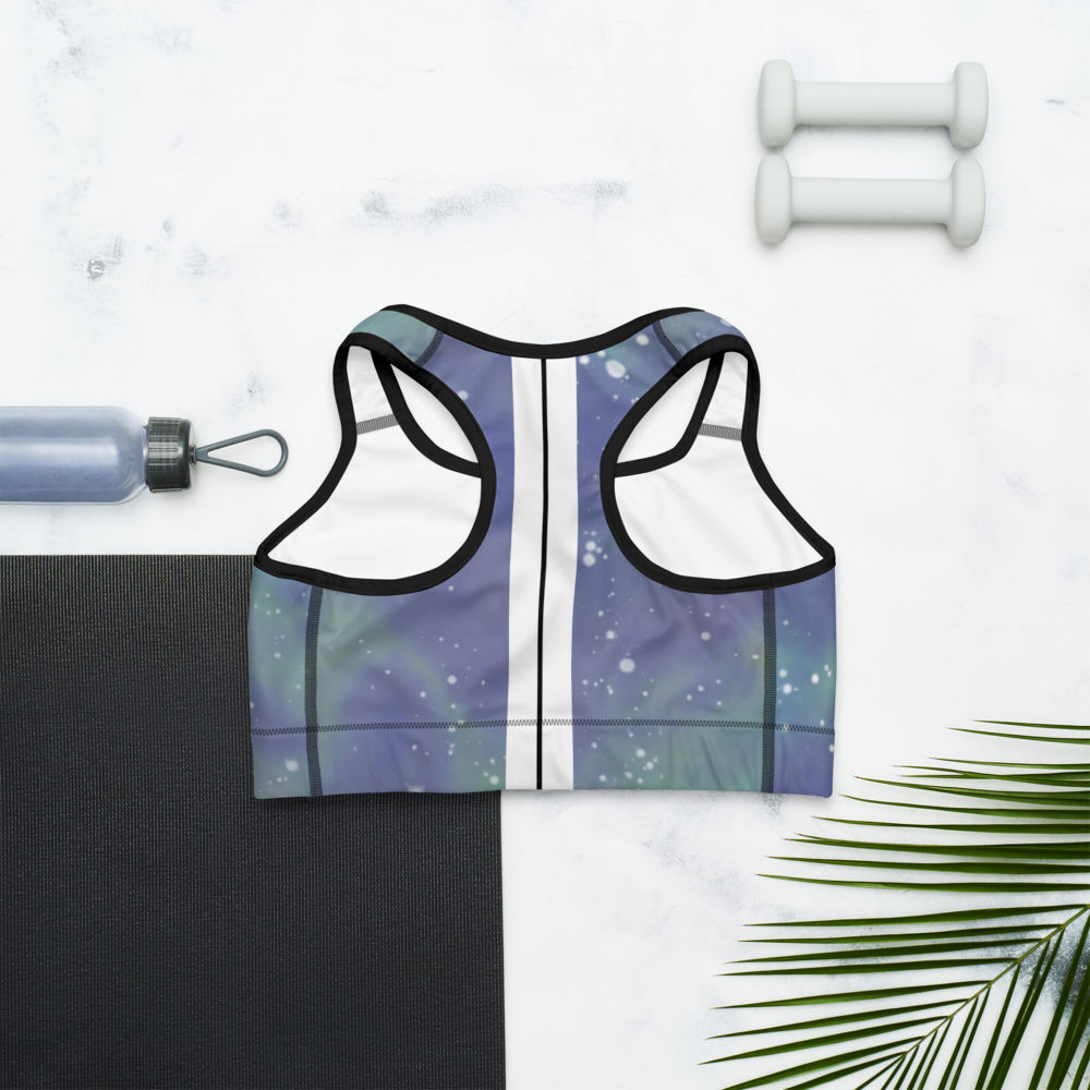 ROYAL ICONIC | Acid Wash Bleach Dye Galaxy Tie Dye Sports Bra Malibu Side Stripe Ascend Ether 1 Wash