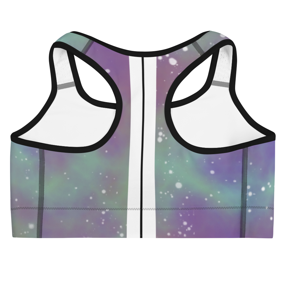 ROYAL ICONIC | Acid Wash Bleach Dye Galaxy Tie Dye Sports Bra Malibu Side Stripe Ascend Ether 2 Wash