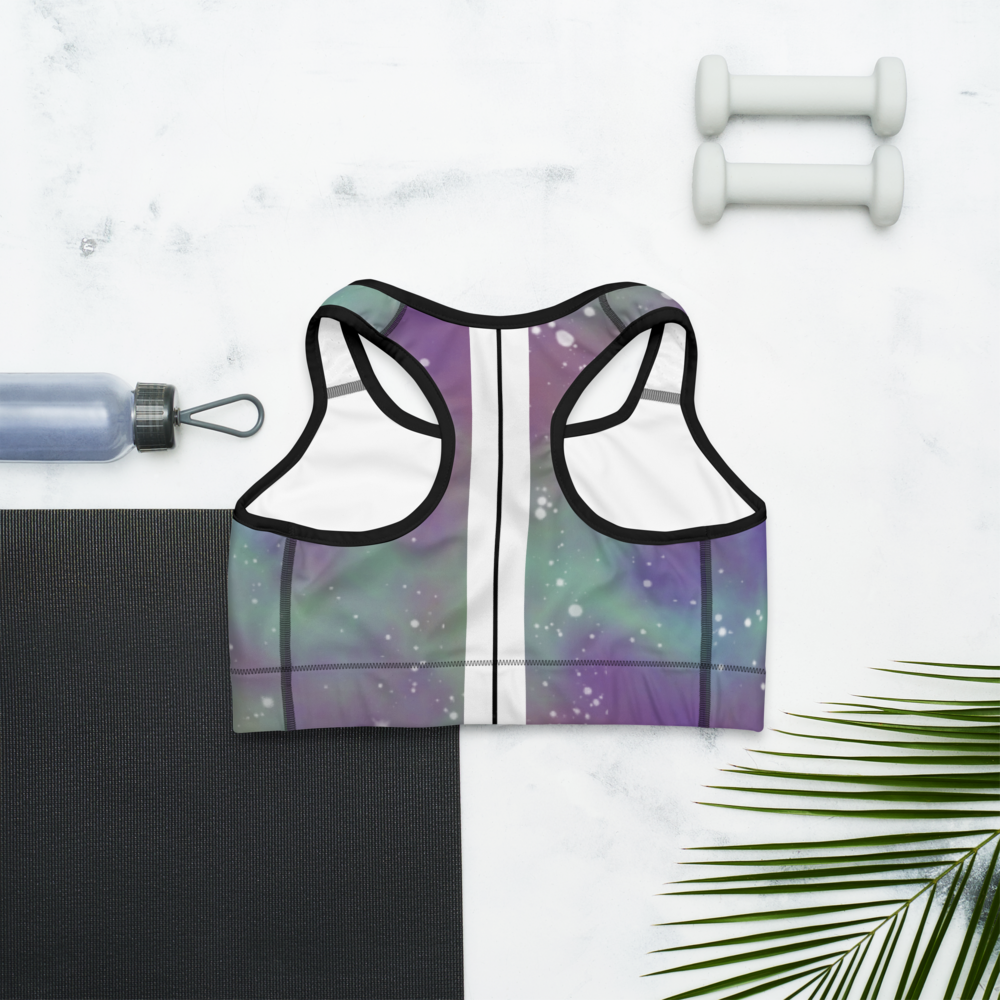 ROYAL ICONIC | Acid Wash Bleach Dye Galaxy Tie Dye Sports Bra Malibu Side Stripe Ascend Ether 2 Wash