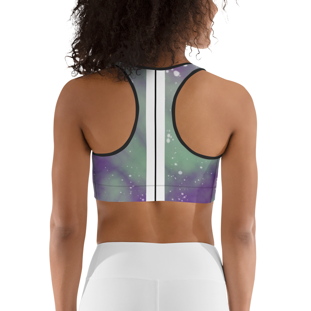 ROYAL ICONIC | Acid Wash Bleach Dye Galaxy Tie Dye Sports Bra Malibu Side Stripe Ascend Ether 4 Wash