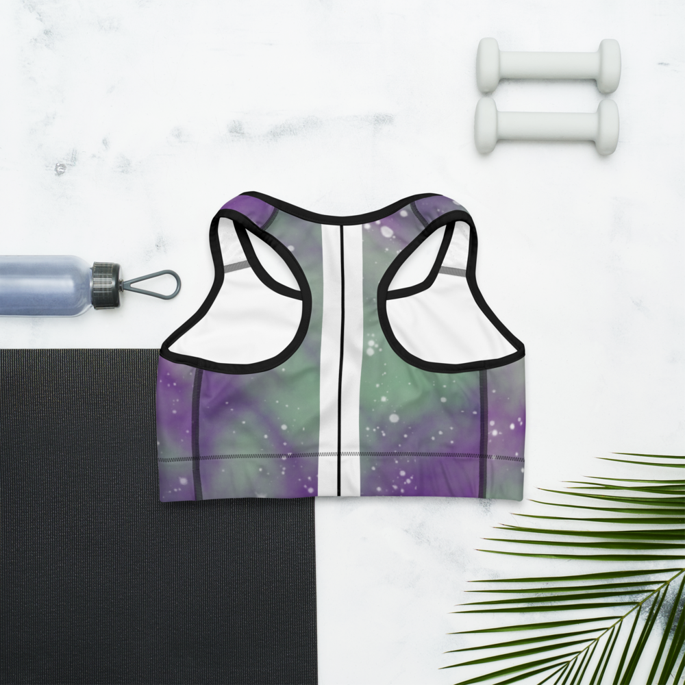 ROYAL ICONIC | Acid Wash Bleach Dye Galaxy Tie Dye Sports Bra Malibu Side Stripe Ascend Ether 4 Wash