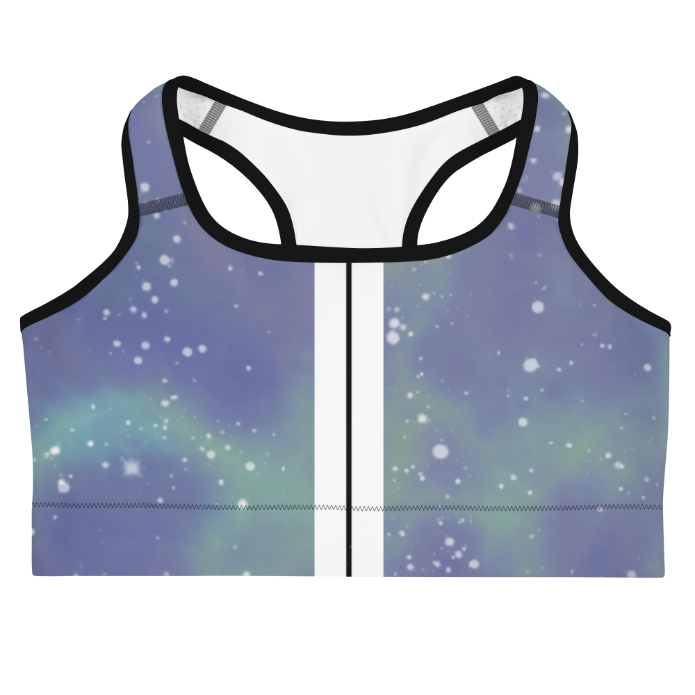ROYAL ICONIC | Acid Wash Bleach Dye Galaxy Tie Dye Sports Bra Malibu Side Stripe Ascend Ether 1 Wash