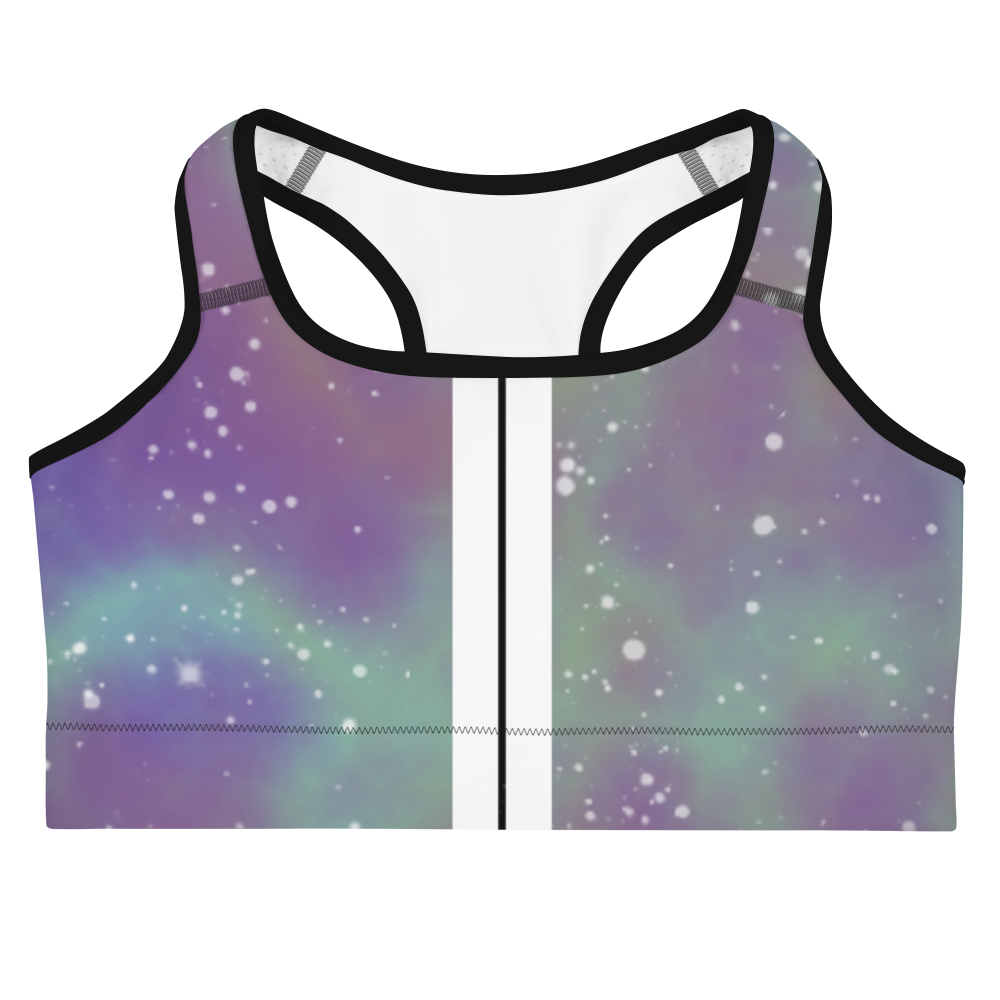 ROYAL ICONIC | Acid Wash Bleach Dye Galaxy Tie Dye Sports Bra Malibu Side Stripe Ascend Ether 2 Wash