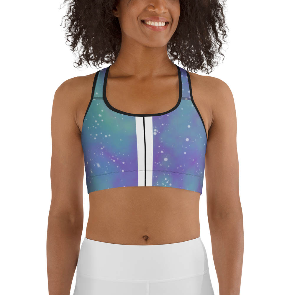 ROYAL ICONIC | Acid Wash Bleach Dye Galaxy Tie Dye Sports Bra Malibu Side Stripe Ascend Ether 3 Wash