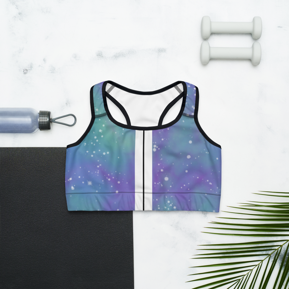 ROYAL ICONIC | Acid Wash Bleach Dye Galaxy Tie Dye Sports Bra Malibu Side Stripe Ascend Ether 3 Wash