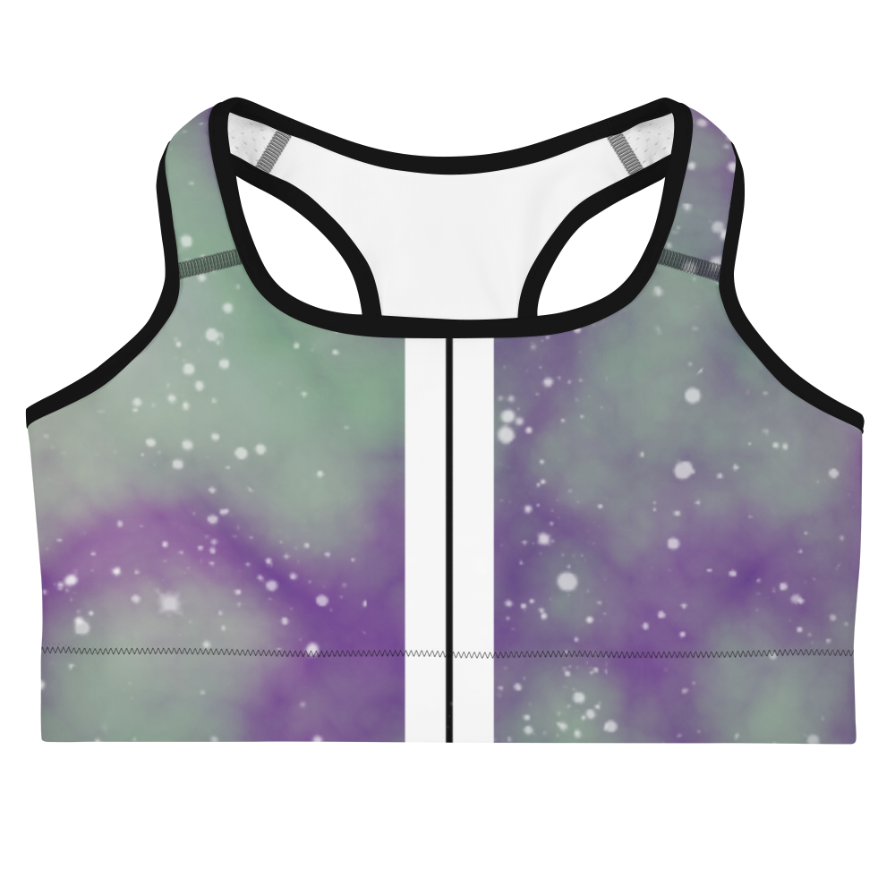 ROYAL ICONIC | Acid Wash Bleach Dye Galaxy Tie Dye Sports Bra Malibu Side Stripe Ascend Ether 4 Wash