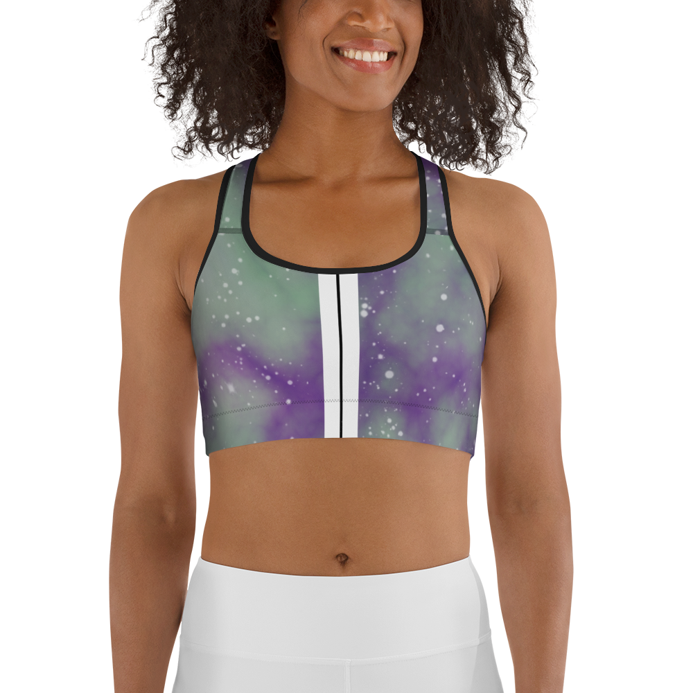 ROYAL ICONIC | Acid Wash Bleach Dye Galaxy Tie Dye Sports Bra Malibu Side Stripe Ascend Ether 4 Wash