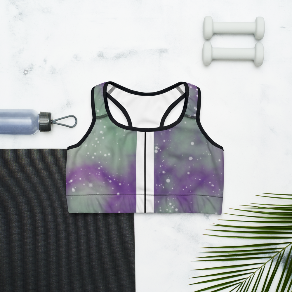 ROYAL ICONIC | Acid Wash Bleach Dye Galaxy Tie Dye Sports Bra Malibu Side Stripe Ascend Ether 4 Wash