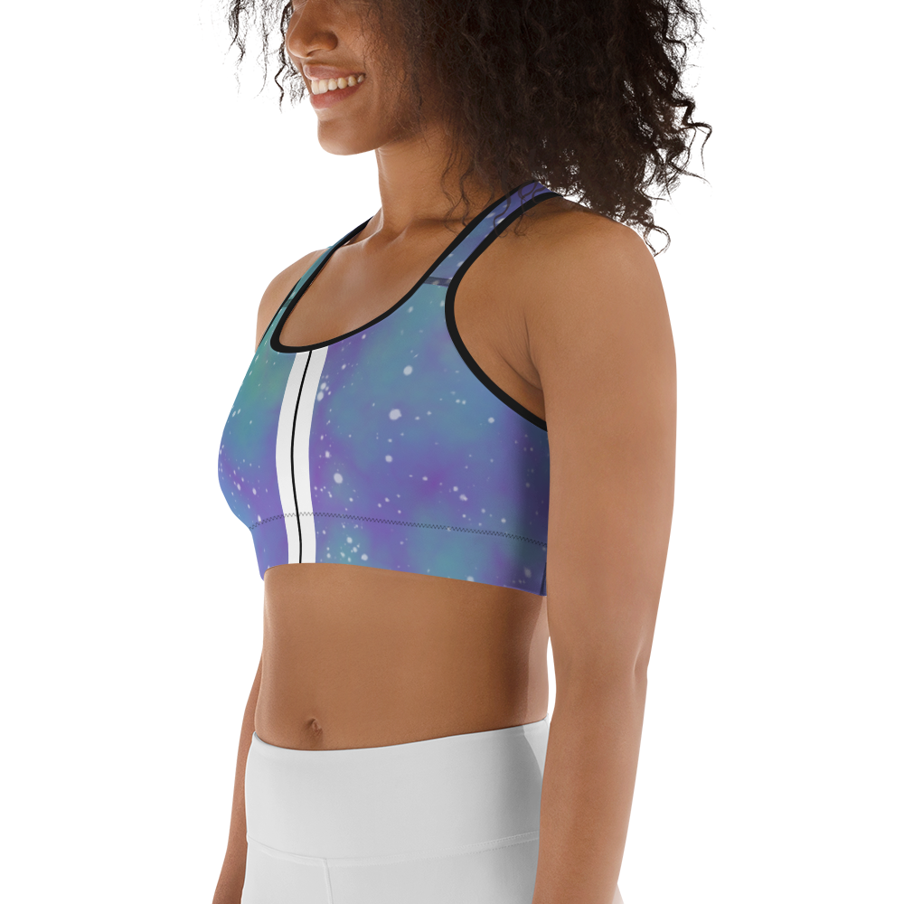 ROYAL ICONIC | Acid Wash Bleach Dye Galaxy Tie Dye Sports Bra Malibu Side Stripe Ascend Ether 3 Wash